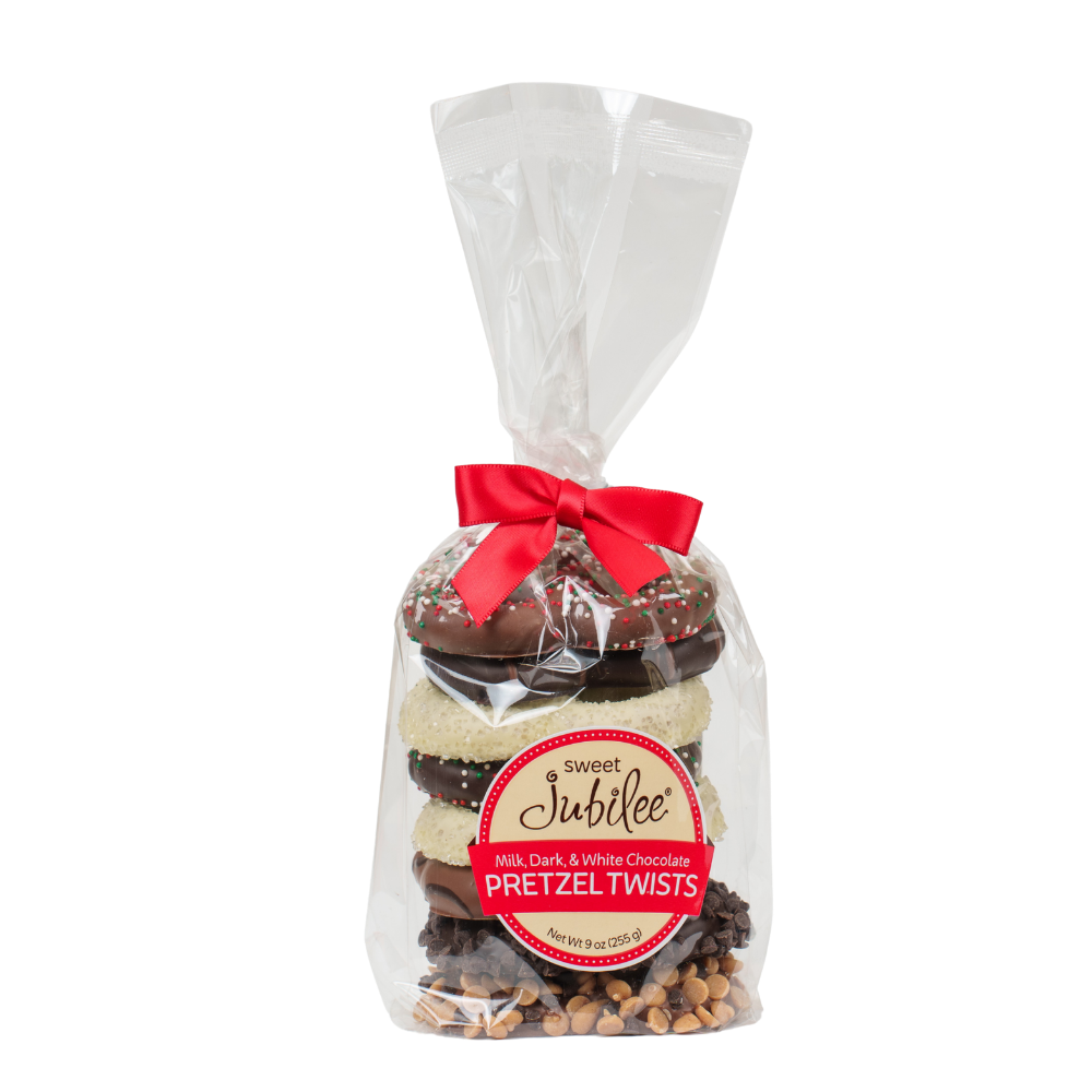 Holiday Pretzel Stack Gift Bag