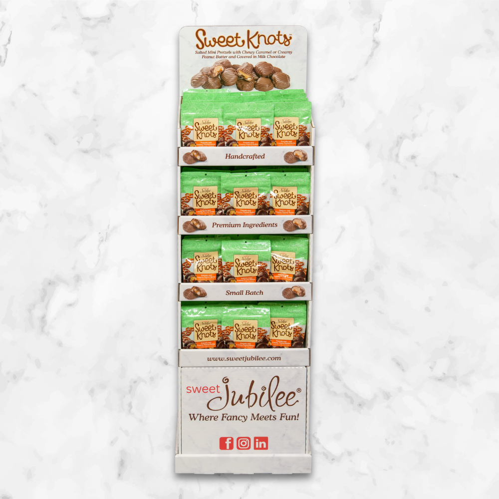 Peanut Butter Sweet Knots Display Shipper (4.5 oz)
