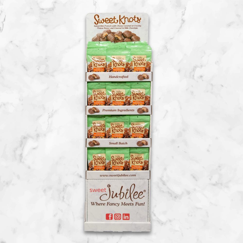 Peanut Butter Sweet Knots Displayer Shipper (6.5 oz)