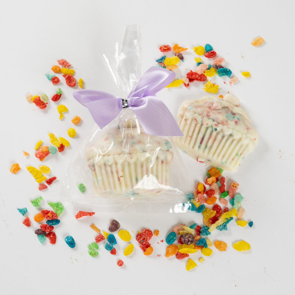 Celebration Fruity Pebble Filled Cupcakes