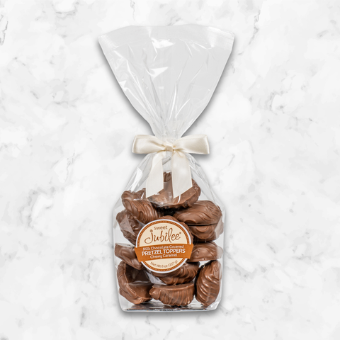 Chewy Caramel Pretzel Toppers