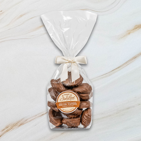 Chewy Caramel Pretzel Toppers