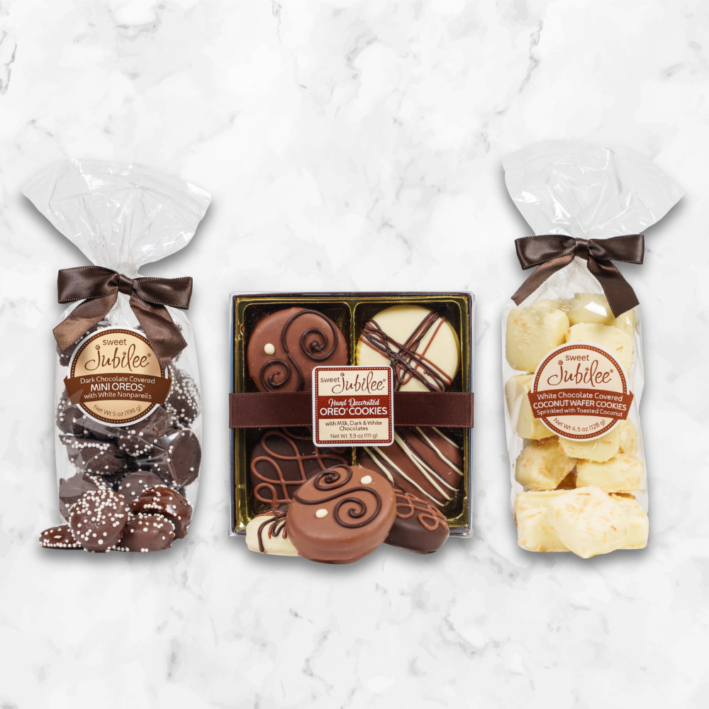 Gourmet Chocolate Covered Cookies Gift Box