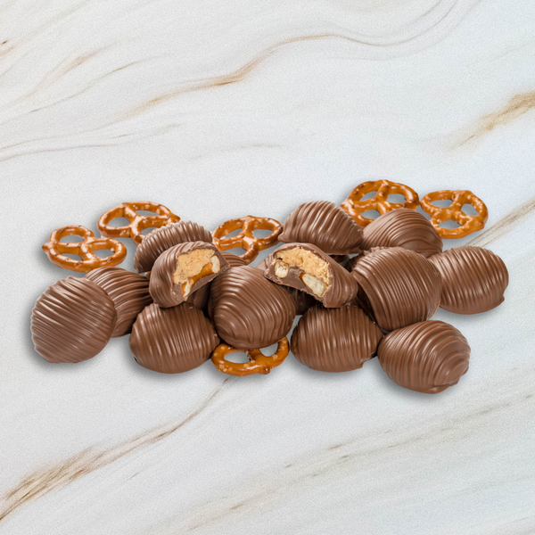 Creamy Peanut Butter Pretzel Toppers