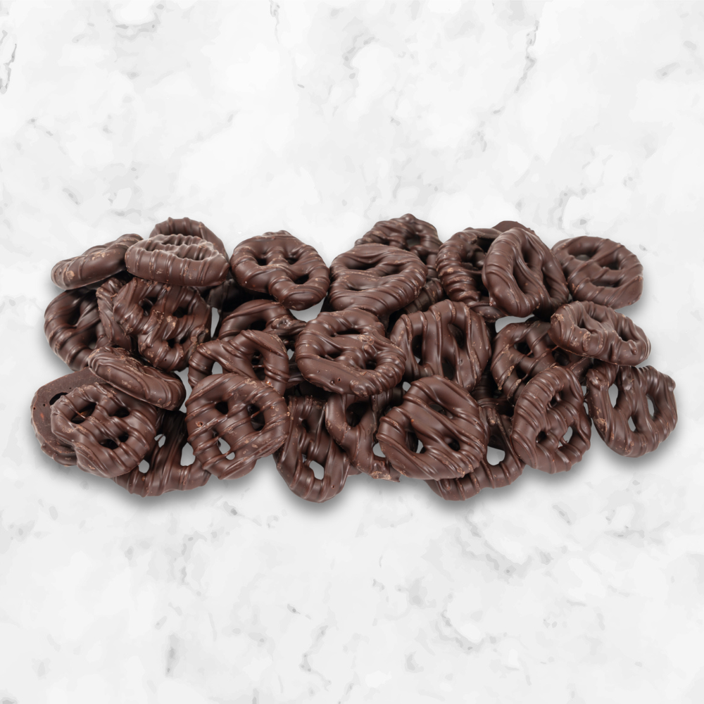 Dark Chocolate Covered Mini Pretzel Twists