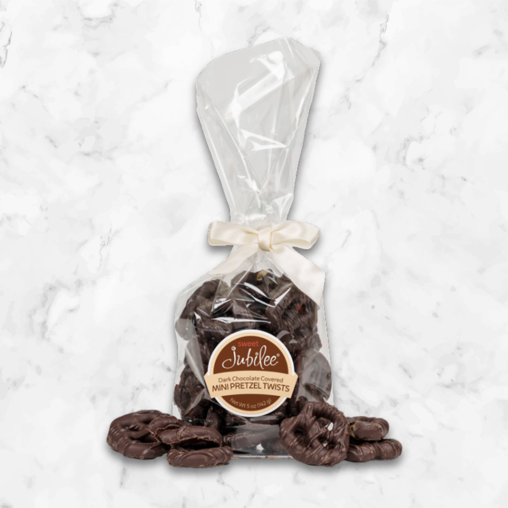 Dark Chocolate Covered Mini Pretzel Twists