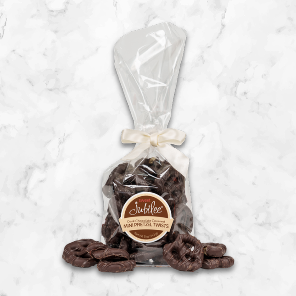 Dark Chocolate Covered Mini Pretzel Twists