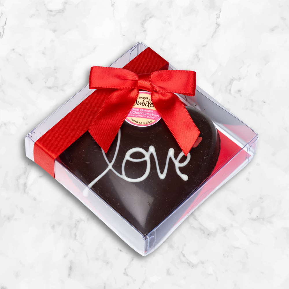 Peanut Butter Filled Dark Chocolate Heart