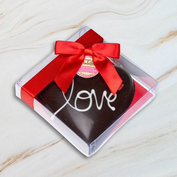 Peanut Butter Filled Dark Chocolate Heart