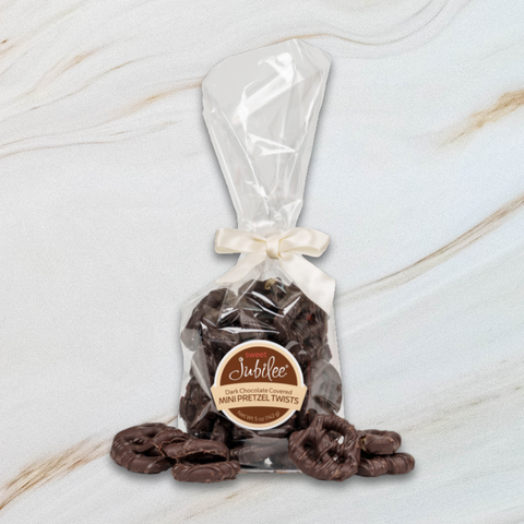 Dark Chocolate Covered Mini Pretzel Twists
