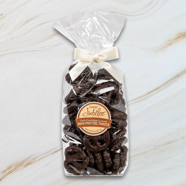 Dark Chocolate Covered Mini Pretzel Twists