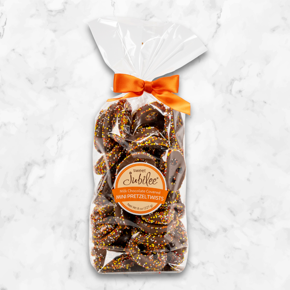 Fall Milk Chocolate Covered Mini Pretzel Twists