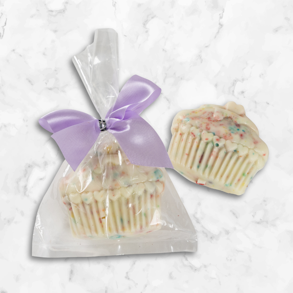 Fruity Pebble Filled White Chocolate Cupcakes