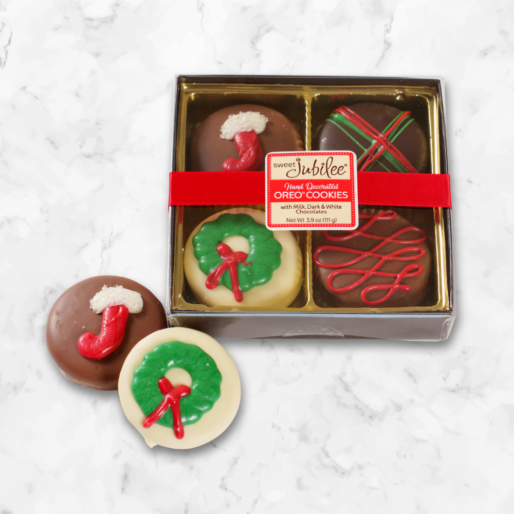 Holiday Chocolate Covered Oreo Cookie Box