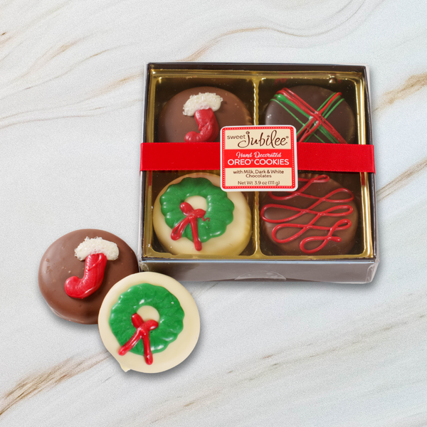 Holiday Chocolate Covered Oreo Cookie Box