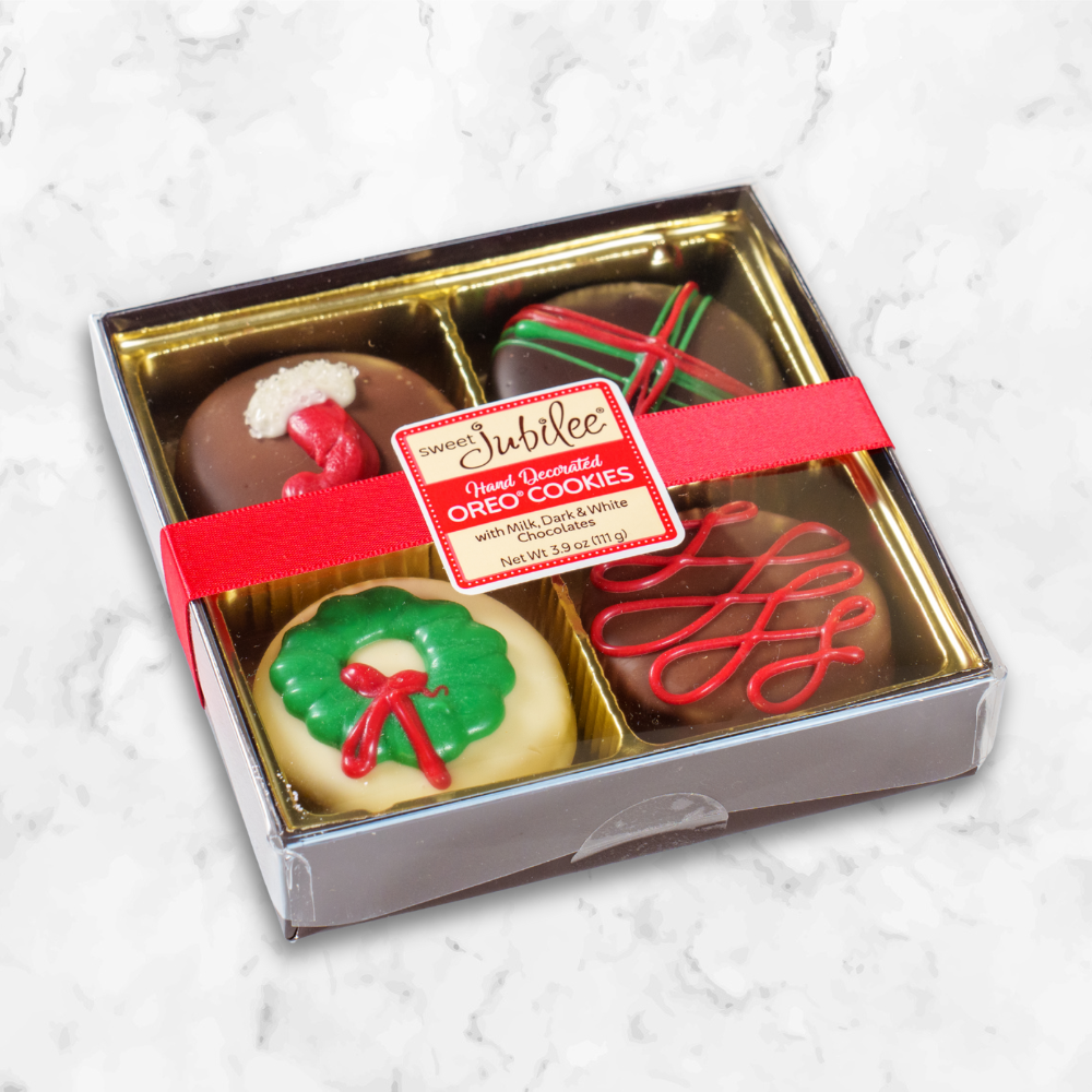 Holiday Chocolate Covered Oreo Cookie Box