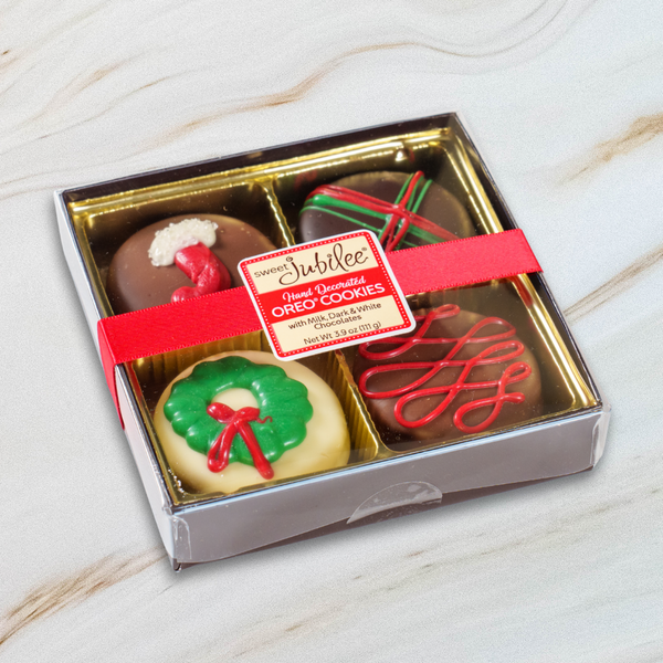 Holiday Chocolate Covered Oreo Cookie Box