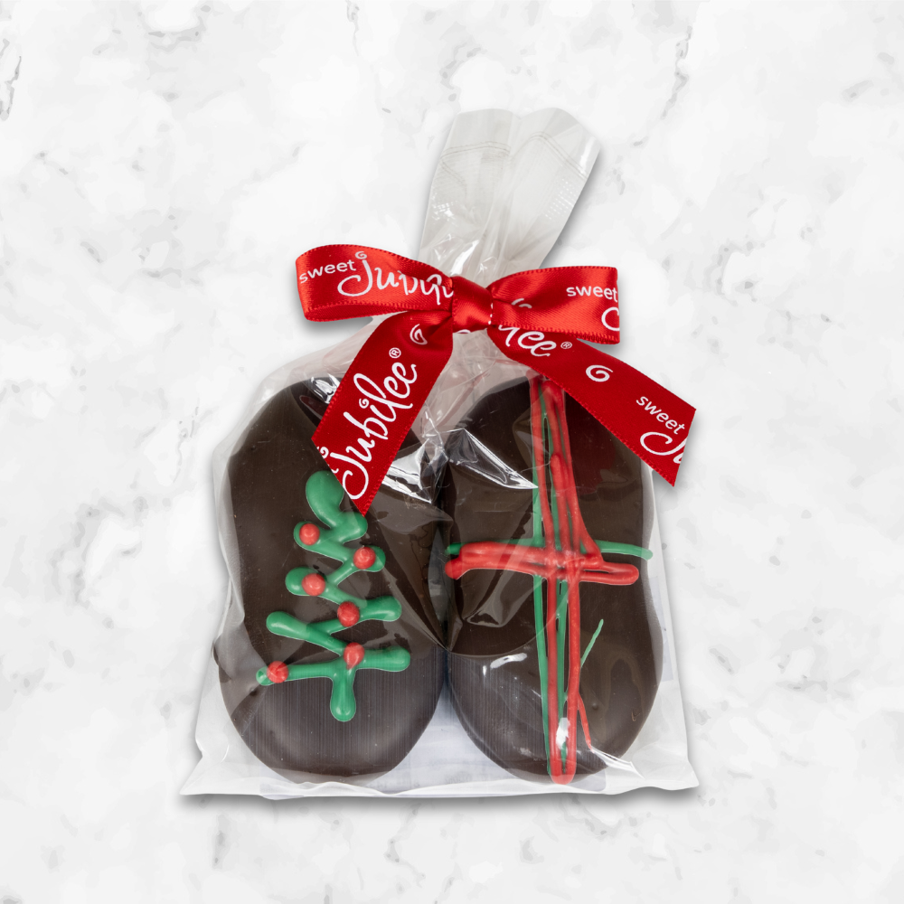 Holiday Dark Chocolate Covered Nutter Butter Cookies