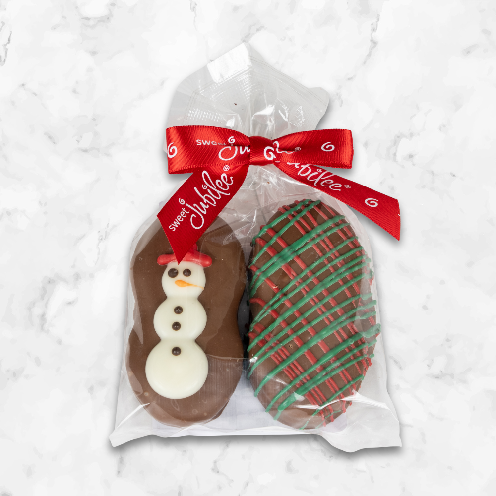 Holiday Milk Chocolate Covered Nutter Butter Cookies