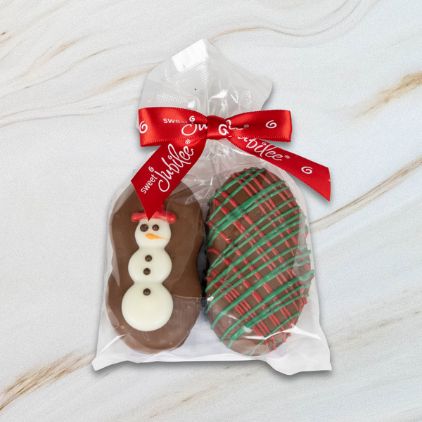 Holiday Milk Chocolate Covered Nutter Butter Cookies