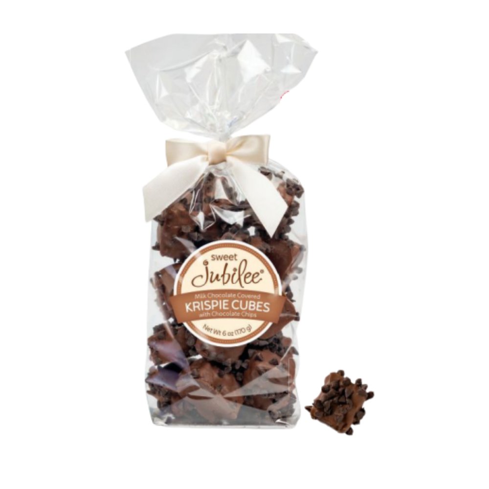 Krispie Cubes with Chocolate Chips