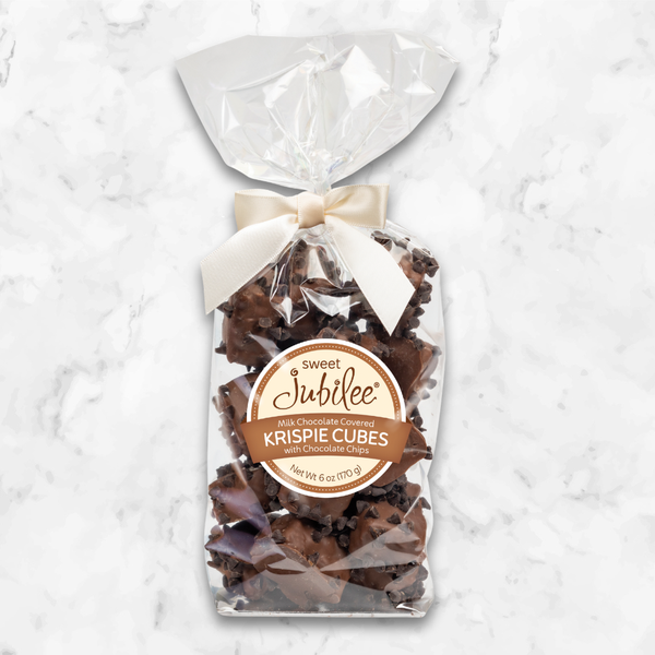 Krispie Cubes with Chocolate Chips