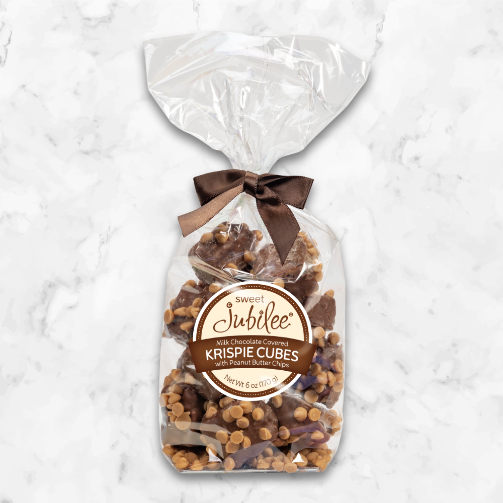 Krispie Cubes with Peanut Butter Chips