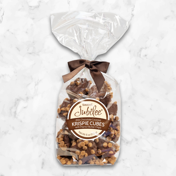 Krispie Cubes with Peanut Butter Chips