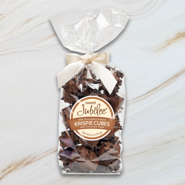 Krispie Cubes with Chocolate Chips