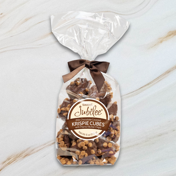 Krispie Cubes with Peanut Butter Chips