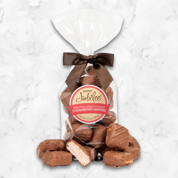 Milk Chocolate Covered Strawberry Wafer Cookies