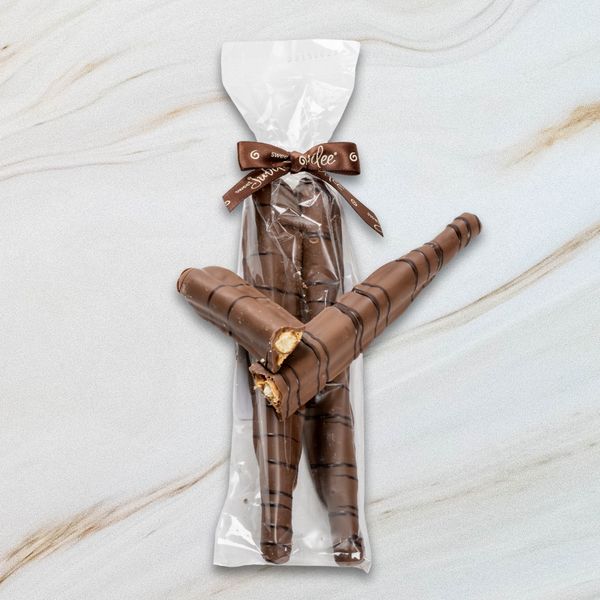 Milk Chocolate Covered Caramel Pretzel Rods