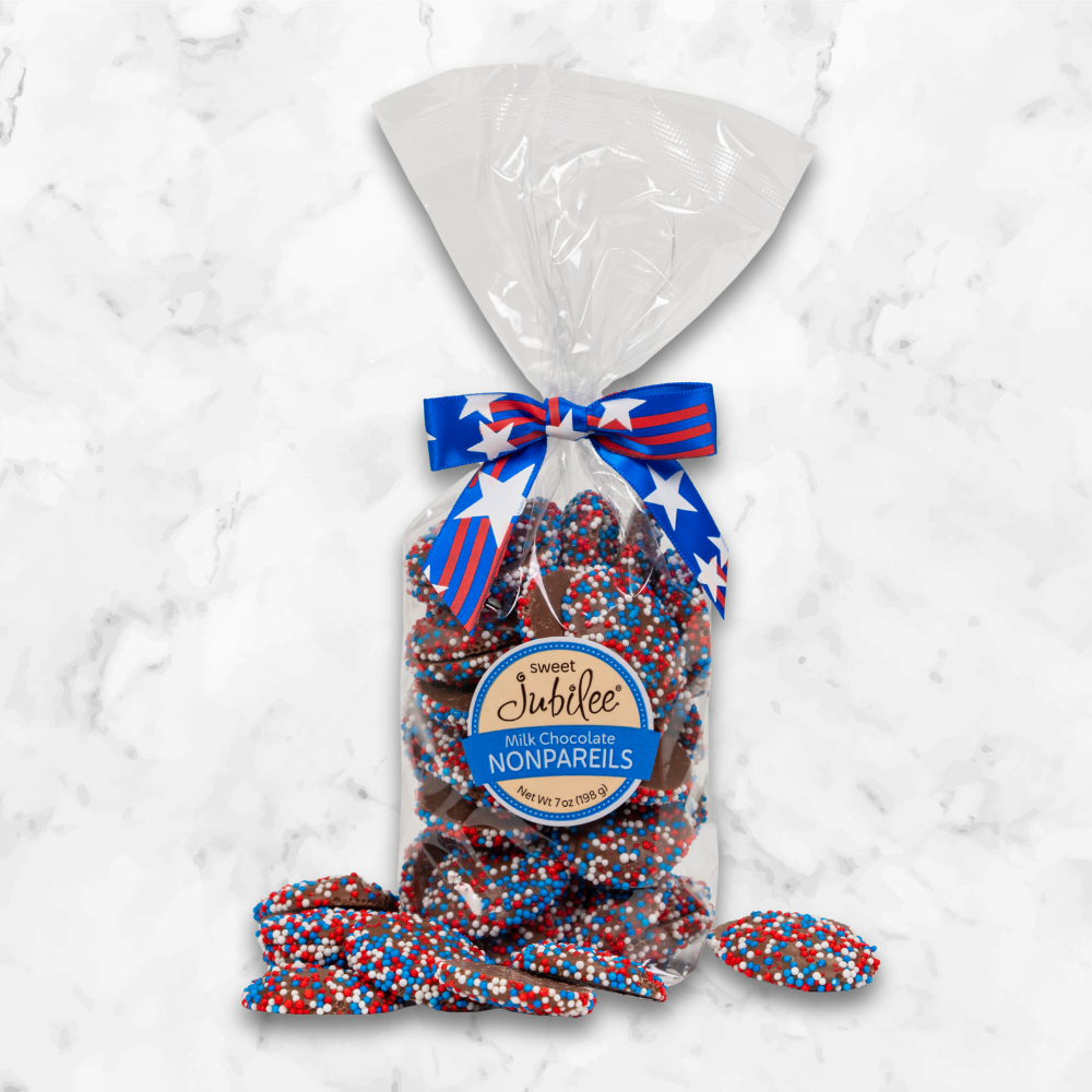 Patriotic Milk Chocolate Nonpareils