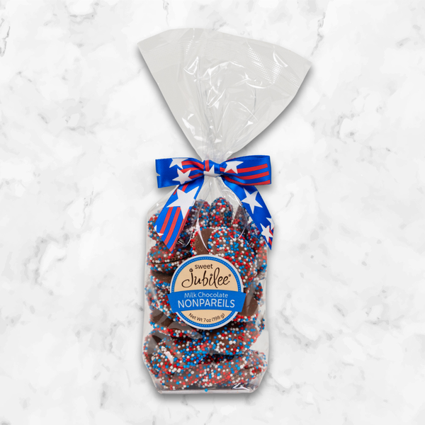Patriotic Milk Chocolate Nonpareils