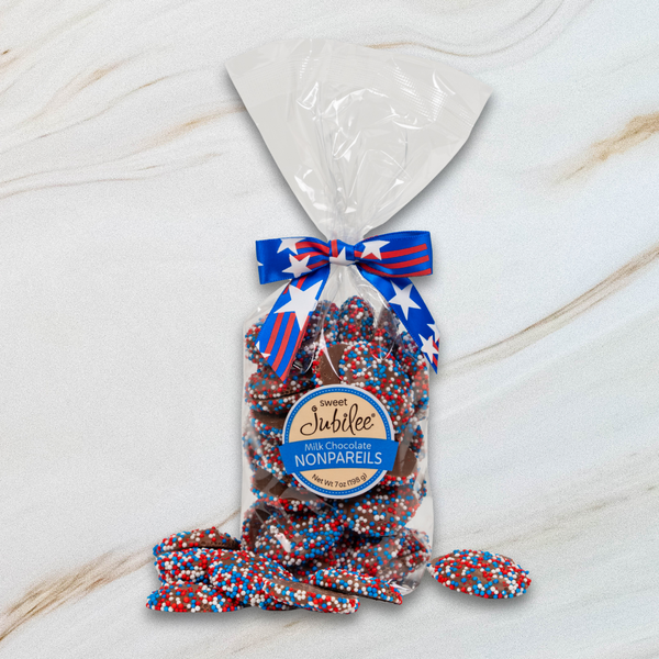 Patriotic Milk Chocolate Nonpareils