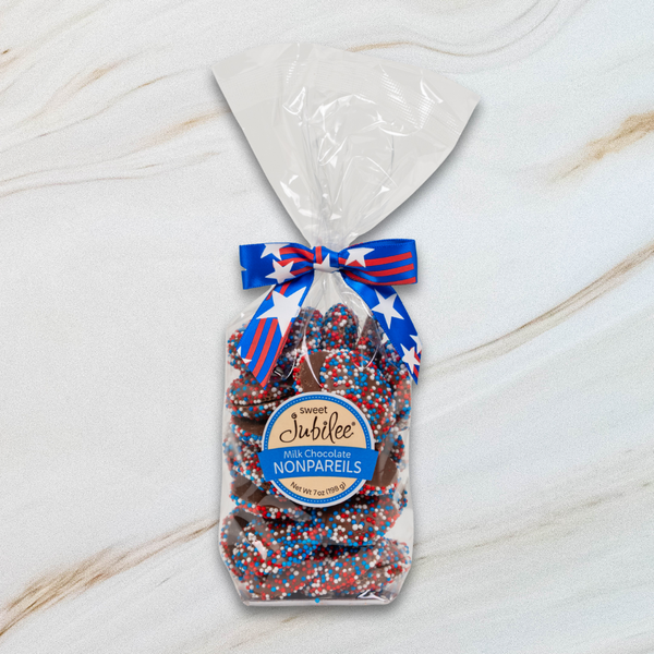 Patriotic Milk Chocolate Nonpareils