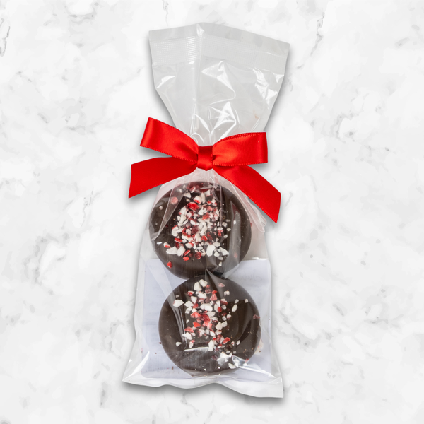 Dark Chocolate-Covered Oreos® with Crushed Candy Cane