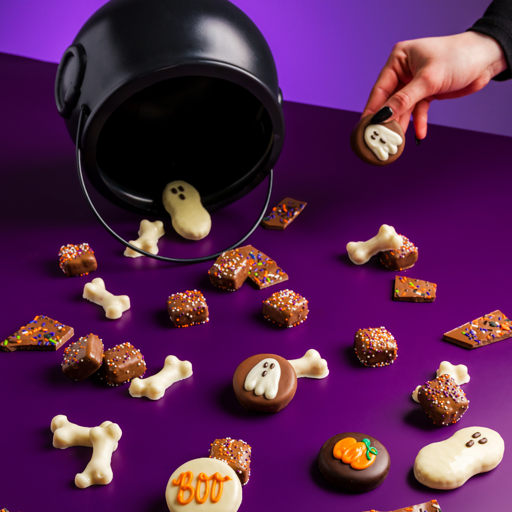 Gourmet Halloween Chocolate Gift Cauldron