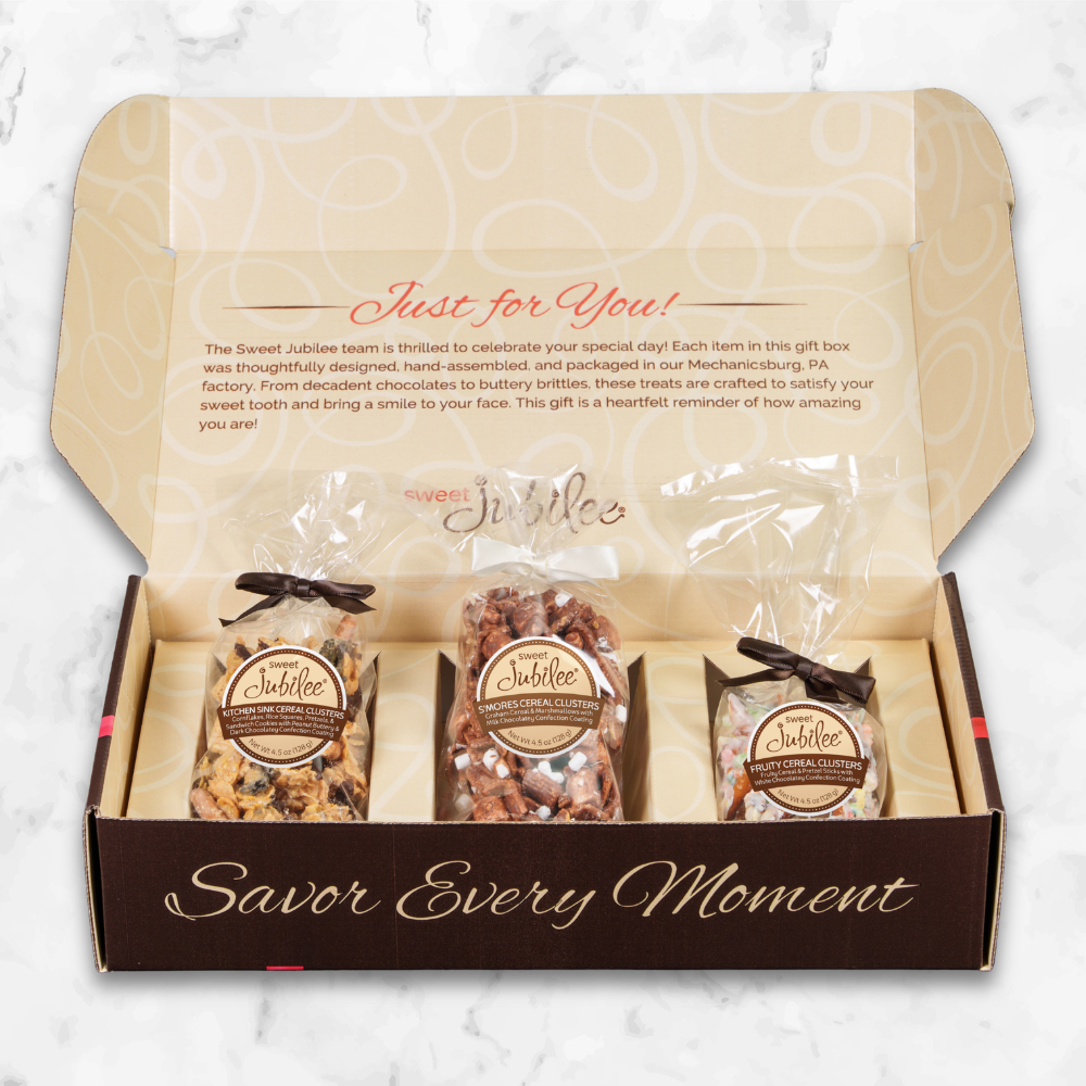 Gourmet Chocolatey Cereal Clusters Gift Box
