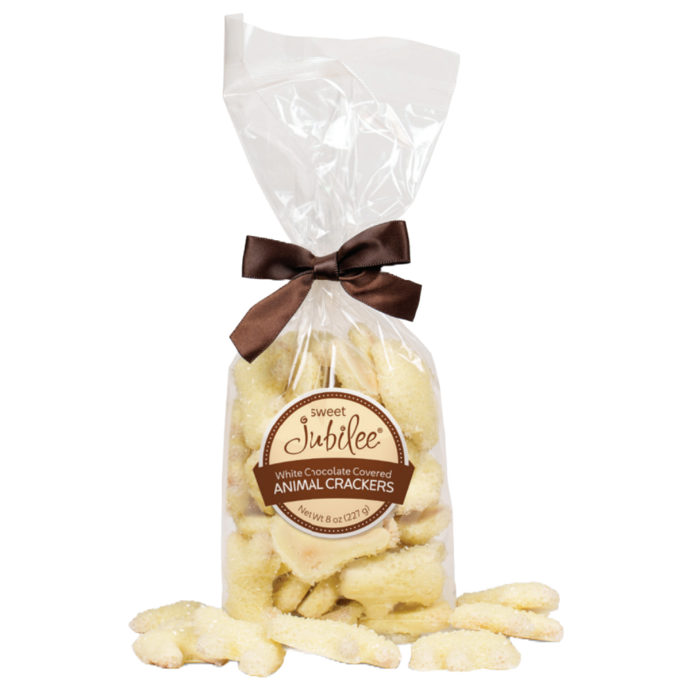 White Chocolate-Covered Animal Crackers