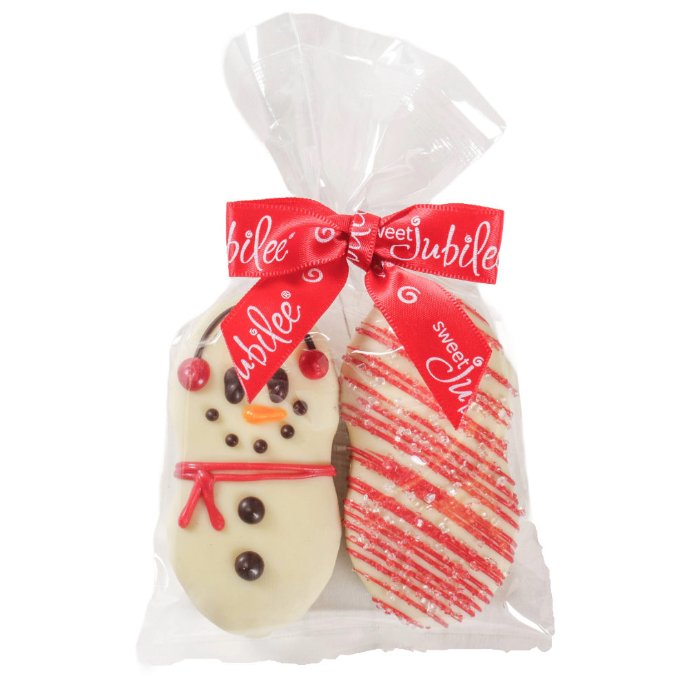 White Chocolate-Covered Nutter Butter® Snowman