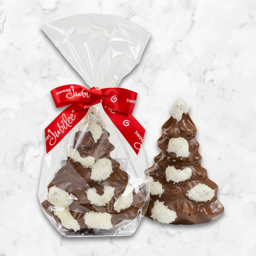 Solid Chocolate Snow-Capped Tree