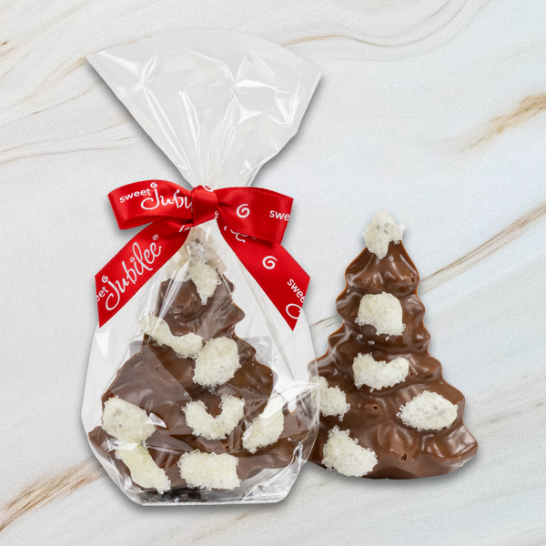 Solid Chocolate Snow-Capped Tree