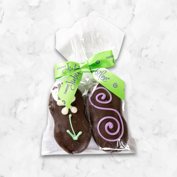 Spring Dark Chocolate Covered Nutter Butter Cookies