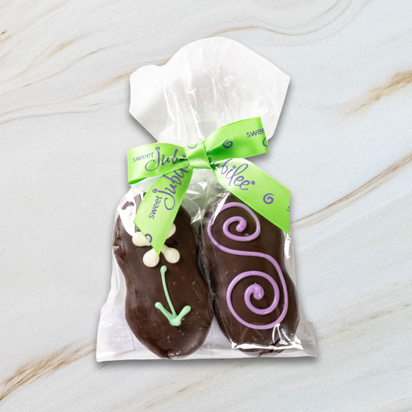 Spring Dark Chocolate Covered Nutter Butter Cookies