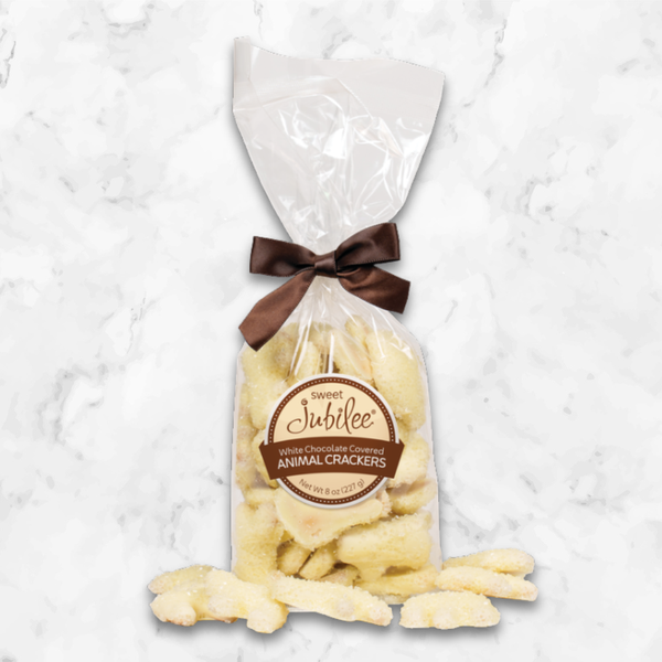 White Chocolate Covered Animal Crackers