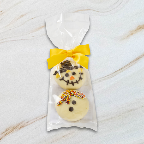 White Chocolate Covered Oreo Scarecrow