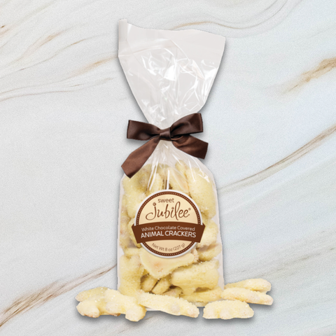 White Chocolate Covered Animal Crackers