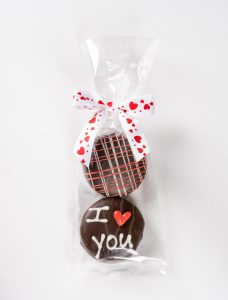 valentine's day hand decorated chocolate oreos